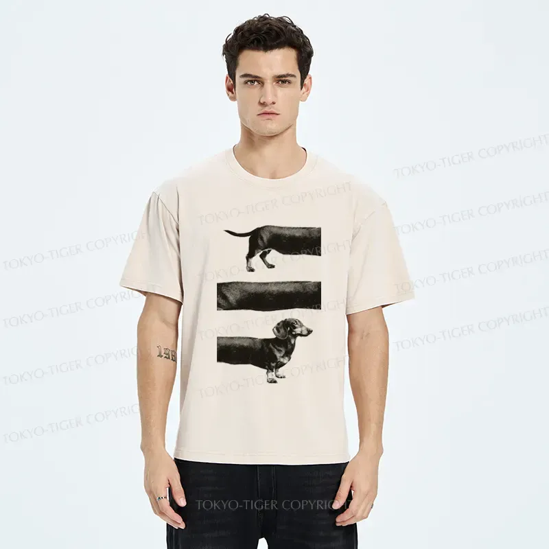 Tokyo-Tiger A Dog With No End In Sight Washed T-Shirt