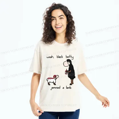 Tokyo-Tiger Spread Jam On The Lamb Washed T-Shirt