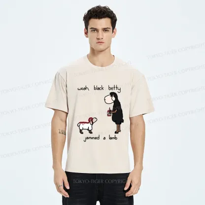 Tokyo-Tiger Spread Jam On The Lamb Washed T-Shirt