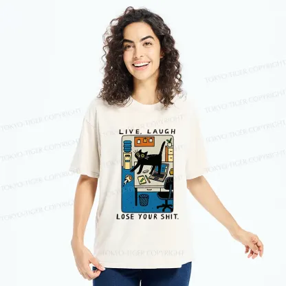 Tokyo-Tiger Cat Lose Your Shit Washed T-Shirt