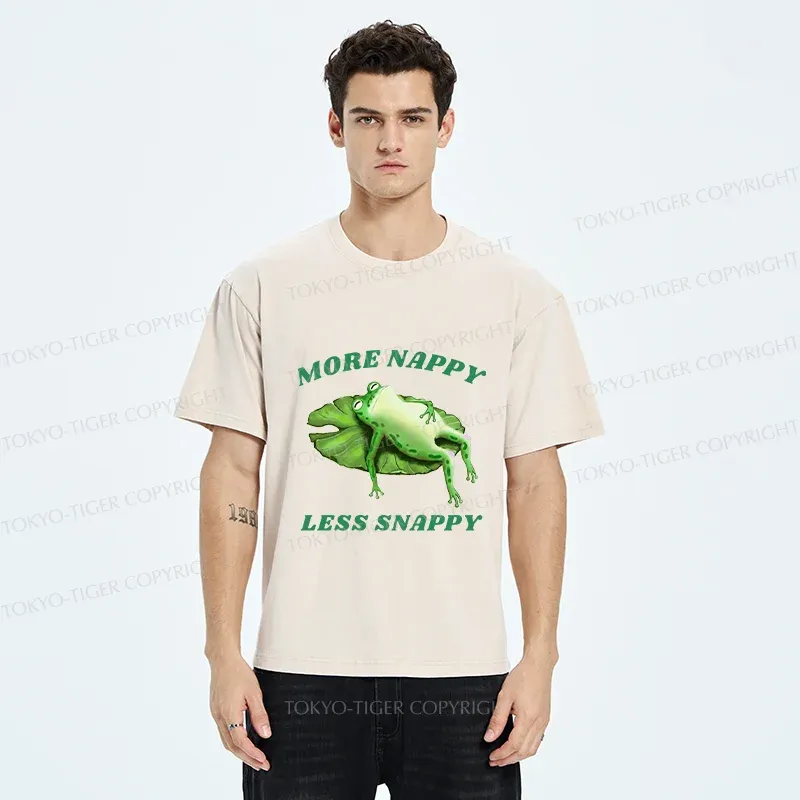 Tokyo-Tiger Sleeping Frog Washed T-Shirt