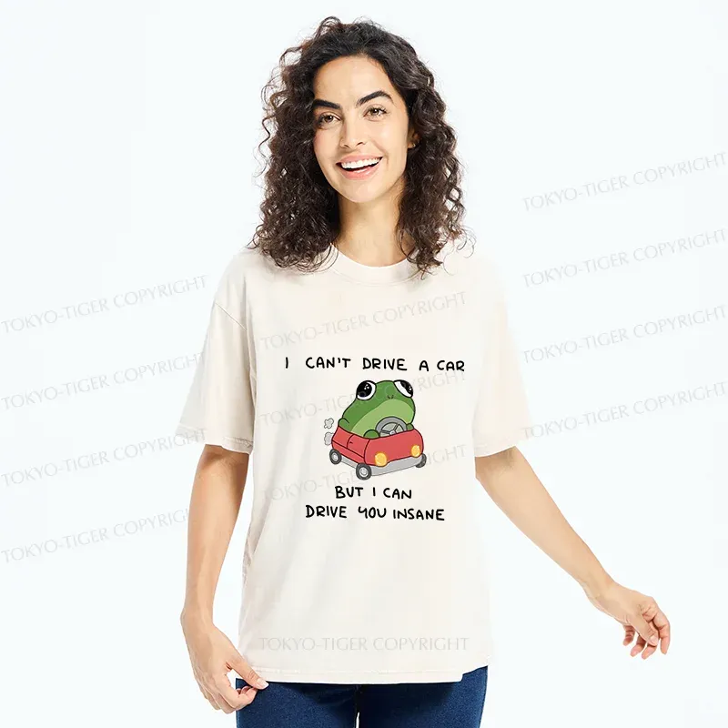 Tokyo-Tiger Frogs That Drive You Crazy Washed T-Shirt