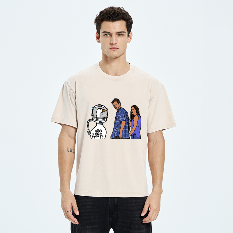 Tokyo-Tiger Man Obsessed With Geese Washed T-Shirt