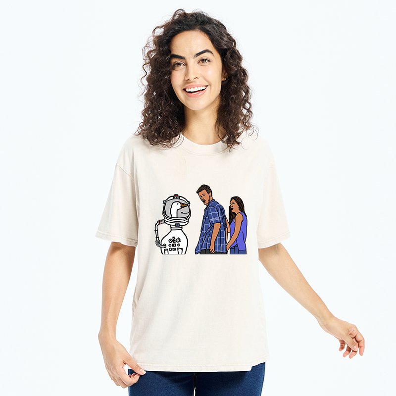 Tokyo-Tiger Man Obsessed With Geese Washed T-Shirt