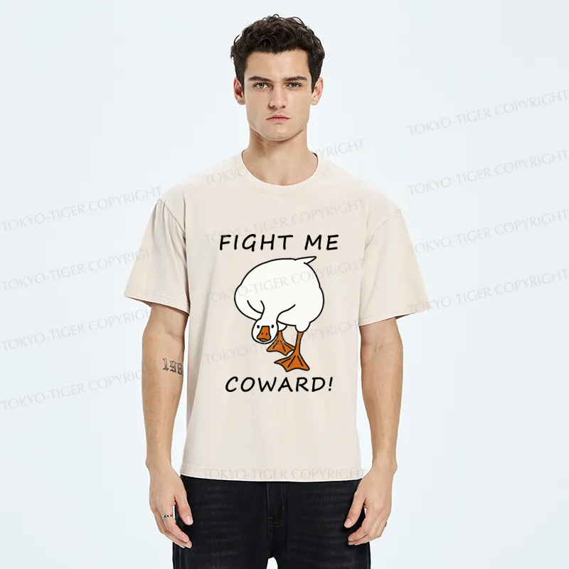 Tokyo-Tiger Philosophy Of A Fighter Goose Washed T-Shirt