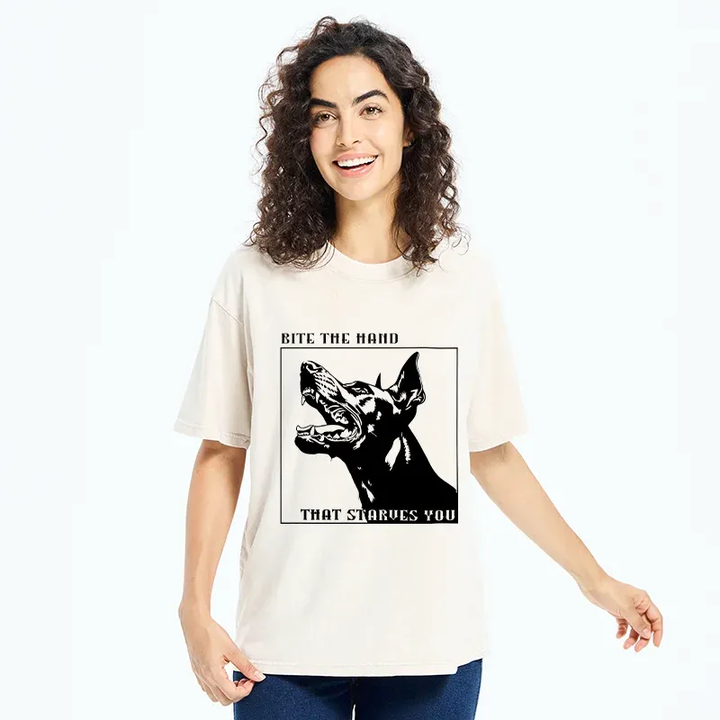 Tokyo-Tiger Rebellious Dog Meme Washed T-Shirt