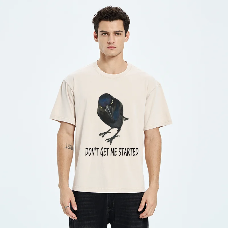 Tokyo-Tiger Angry Crow Meme Washed T-Shirt