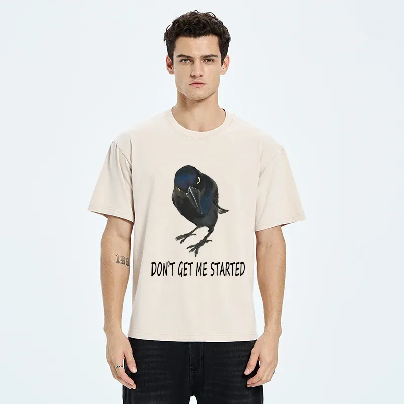 Tokyo-Tiger Angry Crow Meme Washed T-Shirt