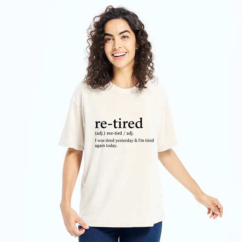Tokyo-Tiger Re-Tired Funny Washed T-Shirt