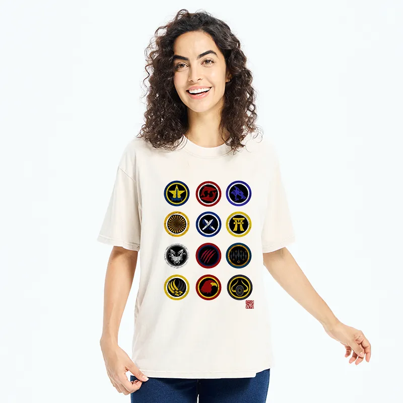 Tokyo-Tiger Baseball Japanese Emblem Washed T-Shirt