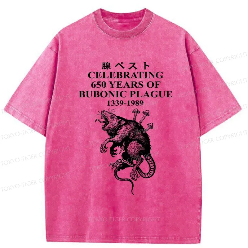 Tokyo-Tiger Black Death Japan Washed T-Shirt