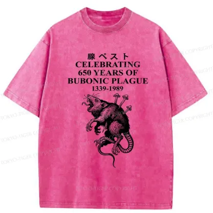 Tokyo-Tiger Black Death Japan Washed T-Shirt