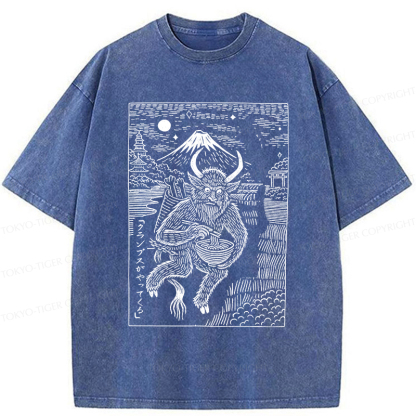 Tokyo-Tiger Krampus Is Coming Washed T-Shirt