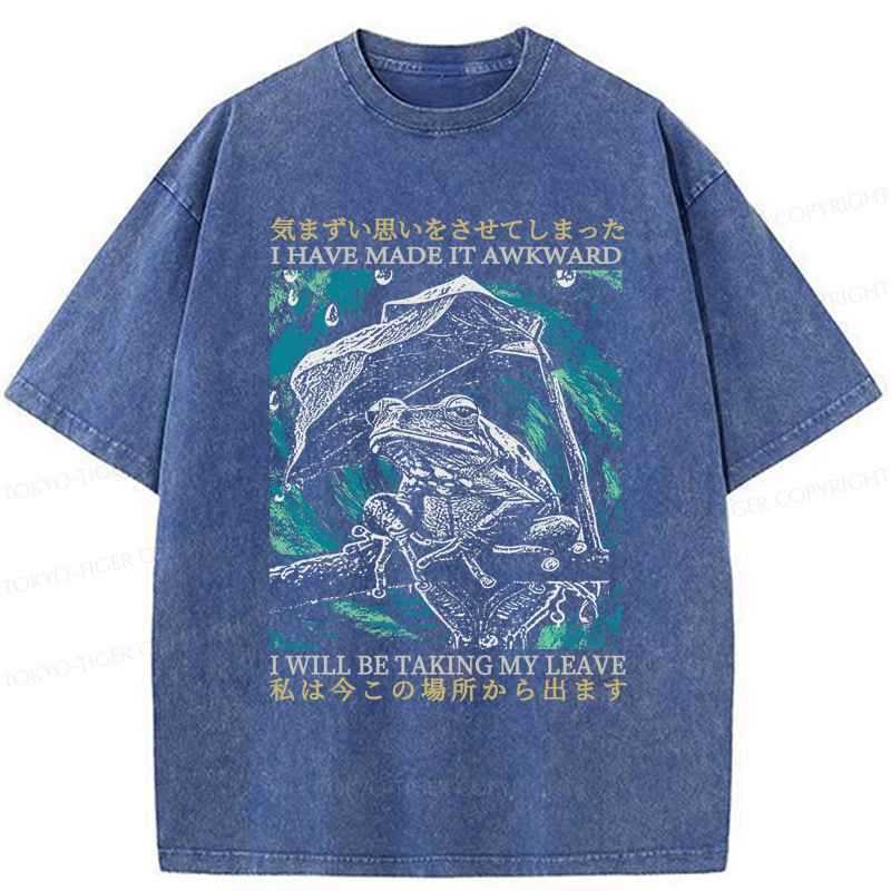 Tokyo-Tiger Embarrassed Frog Washed T-Shirt