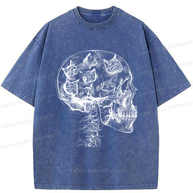 Tokyo-Tiger The Cat-Filled Mind Washed T-Shirt
