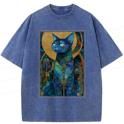 Tokyo-Tiger The Cat’s Plan To Rule Them All Washed T-Shirt