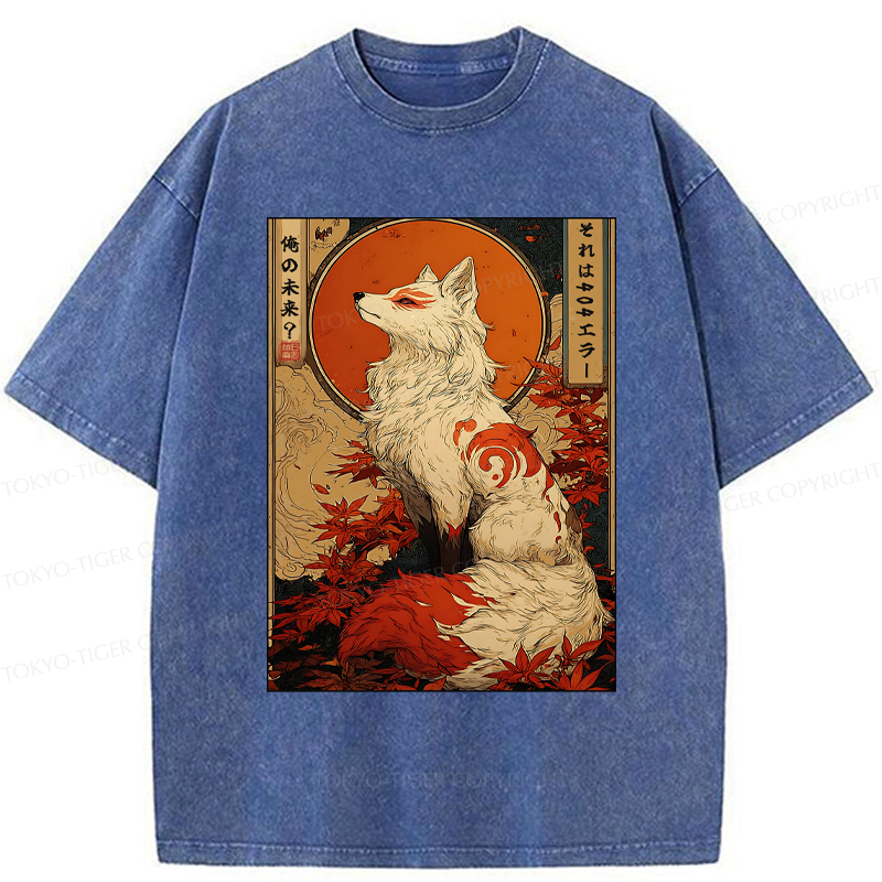 Tokyo-Tiger The Fox of Fates: A Tale of Nine Tails Washed T-Shirt