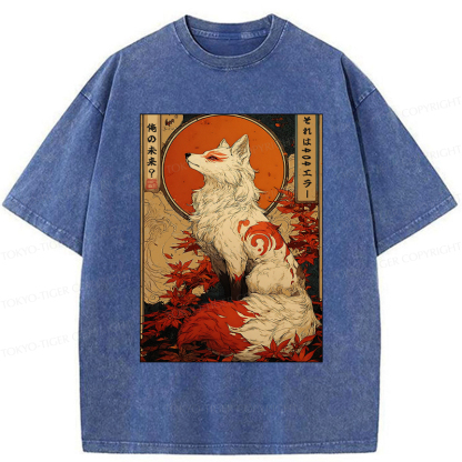 Tokyo-Tiger The Fox of Fates: A Tale of Nine Tails Washed T-Shirt