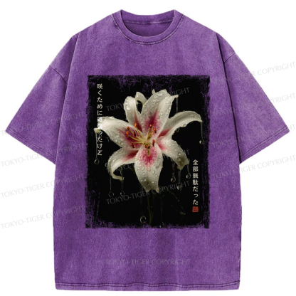 Tokyo-Tiger The Flower That Bloomed In Vain Washed T-Shirt