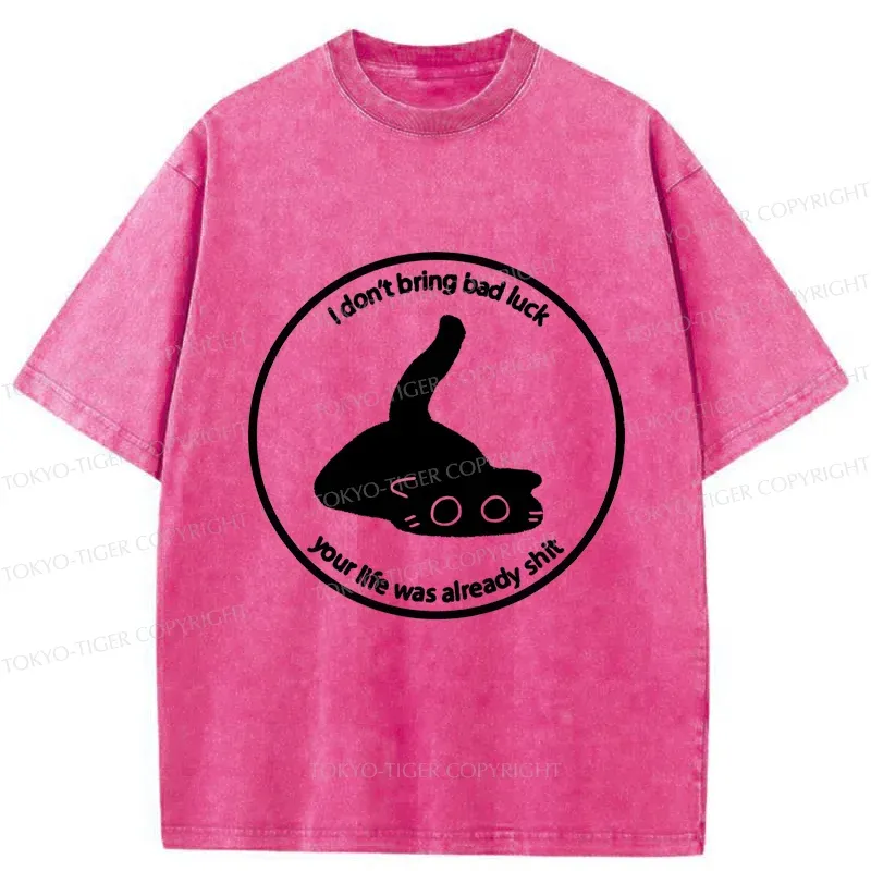 Tokyo-Tiger Cat Are Not The Source Of Bad Luck Washed T-Shirt Sale