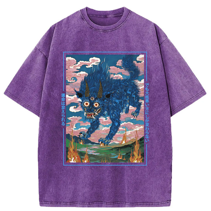 Tokyo-Tiger The Beast Of Twisted Fate Washed T-Shirt