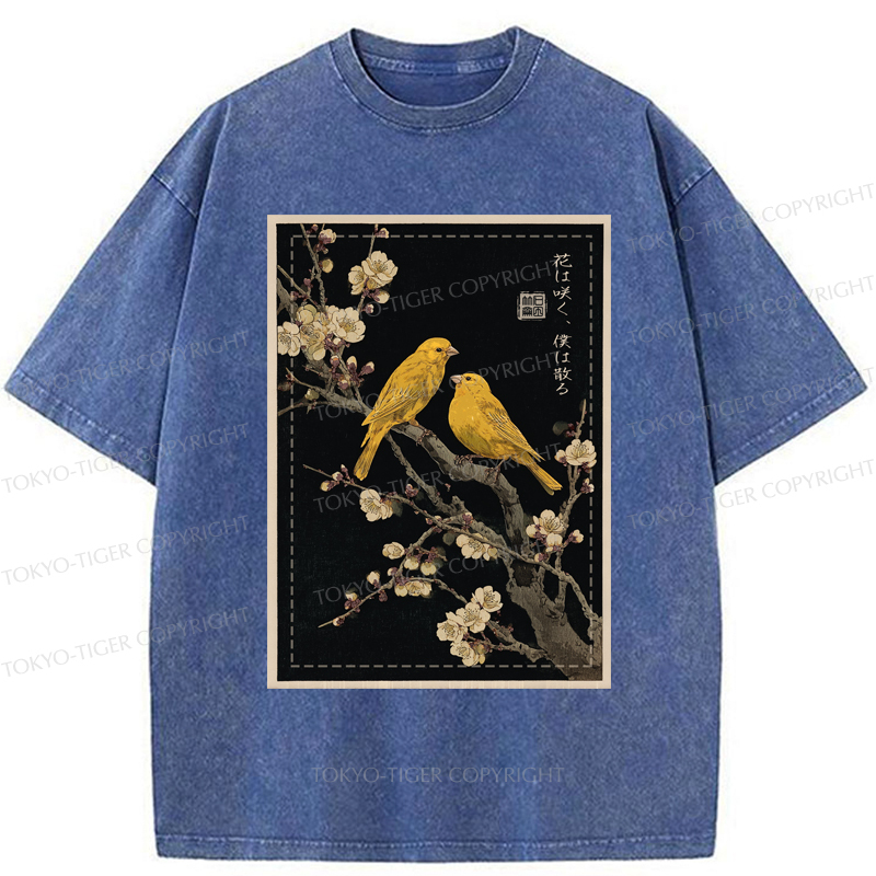 Tokyo-Tiger Whispers Among the Blossoms：I Will Wither Washed T-Shirt