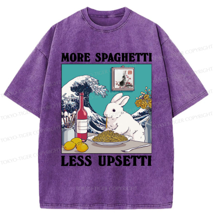 Tokyo-Tiger More Spaghetti Less Upsetti Rabbit Washed T-Shirt