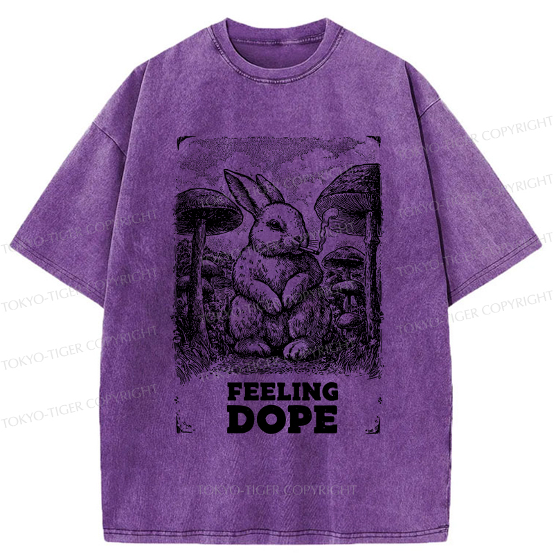 Tokyo-Tiger The Funny Rabbit is Dazed Washed T-Shirt