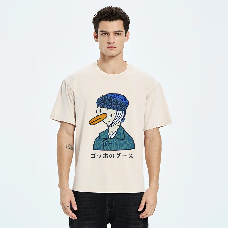 Tokyo-Tiger Van Gogh's Goose Washed T-Shirt