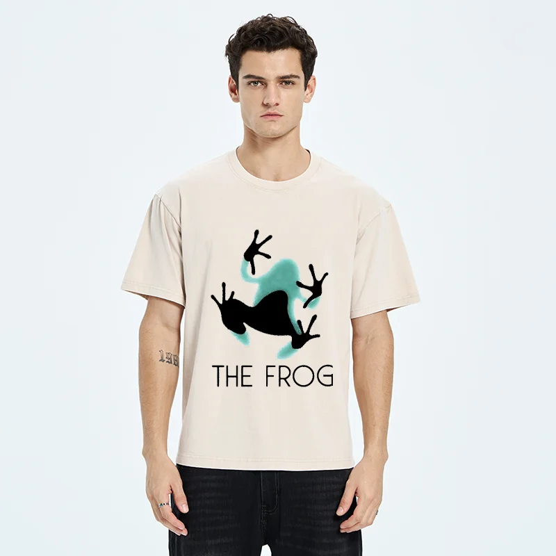 Tokyo-Tiger Frog Lying On Clothes Washed T-Shirt