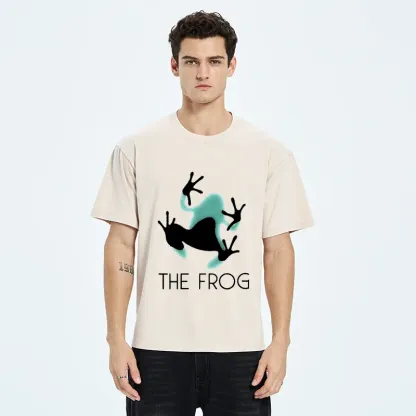 Tokyo-Tiger Frog Lying On Clothes Washed T-Shirt