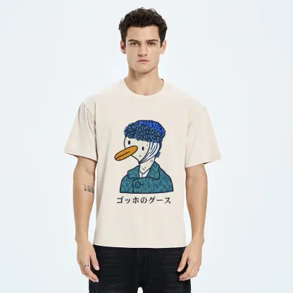 Tokyo-Tiger Van Gogh's Goose Washed T-Shirt