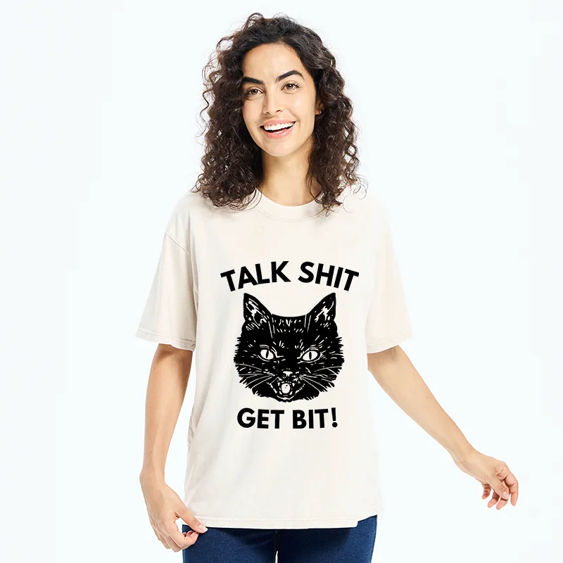 Tokyo-Tiger Consequences Of Talking Nonsense Washed T-Shirt