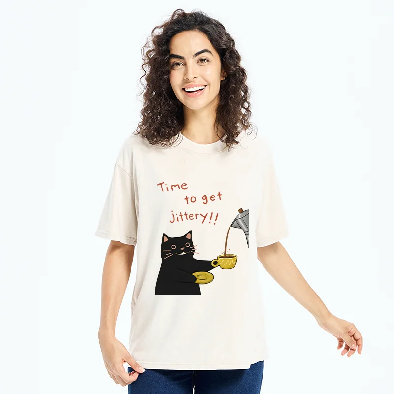 Tokyo-Tiger Time To Get Jittery Washed T-Shirt