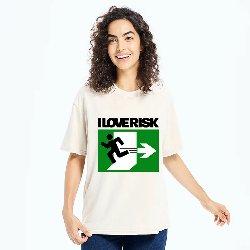 Tokyo-Tiger I Love Risk Washed T-Shirt