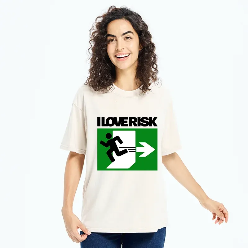 Tokyo-Tiger I Love Risk Washed T-Shirt