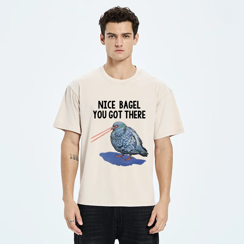 Tokyo-Tiger Laser Pigeon Washed T-Shirt
