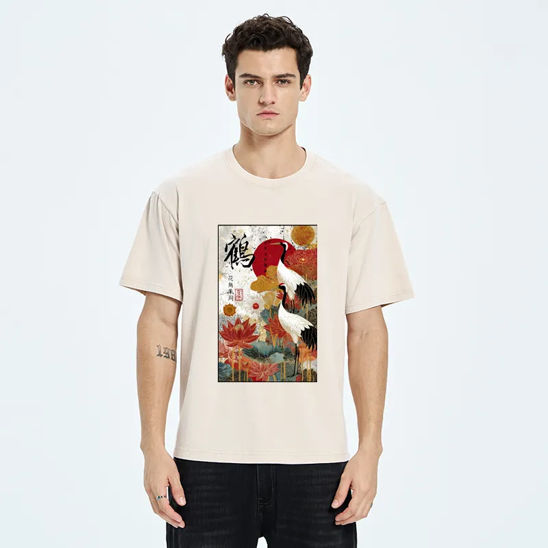 Tokyo-Tiger Under The Vermilion Sun Washed T-Shirt