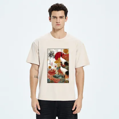 Tokyo-Tiger Under The Vermilion Sun Washed T-Shirt