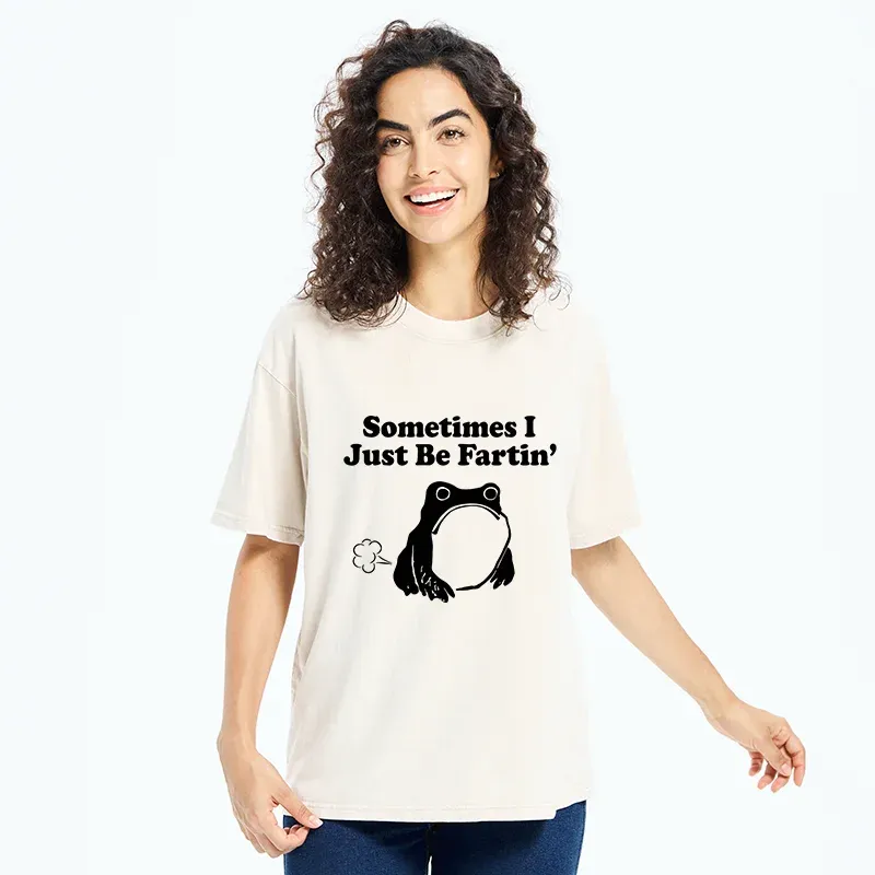 Tokyo-Tiger Farting Frog Washed T-Shirt