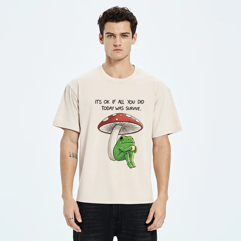 Tokyo-Tiger Frog That Is Indifferent To Everything Washed T-Shirt