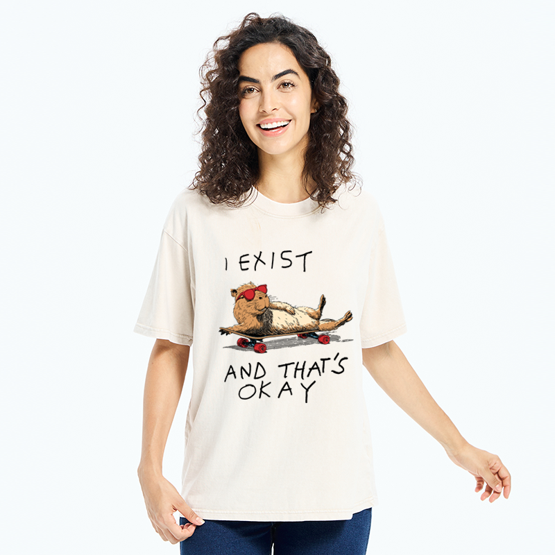 Tokyo-Tiger Existentially Chill Washed T-Shirt