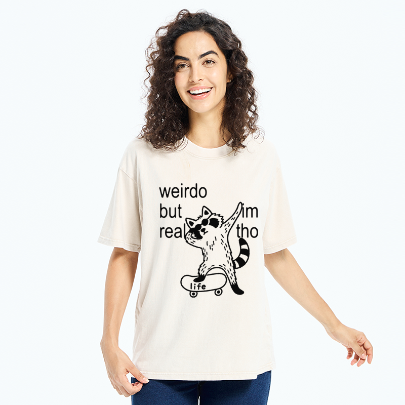 Tokyo-Tiger Weirdo But Real Washed T-Shirt