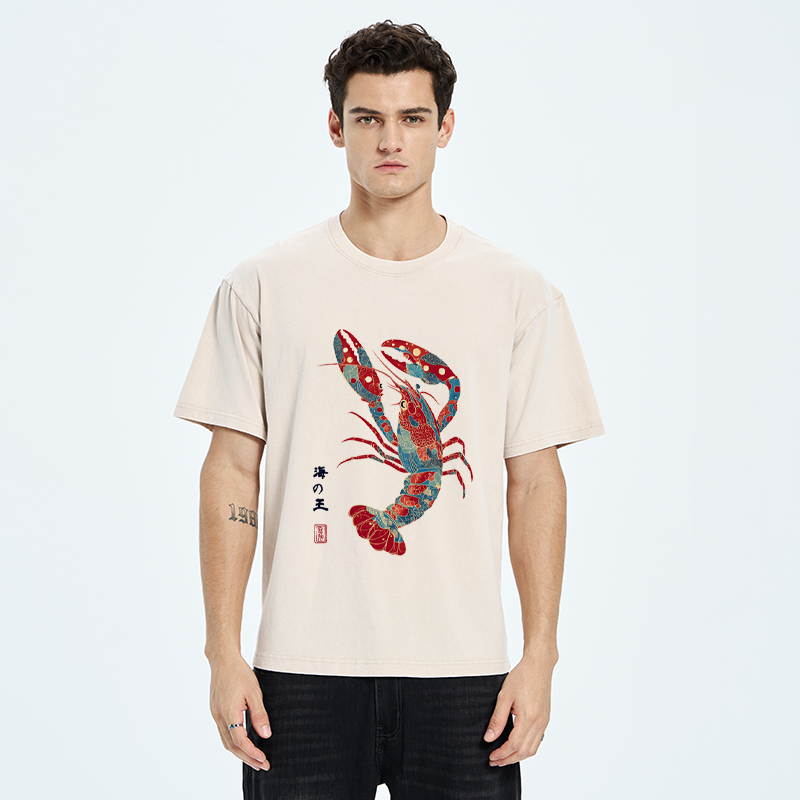 Tokyo-Tiger King Of The Sea Washed T-Shirt