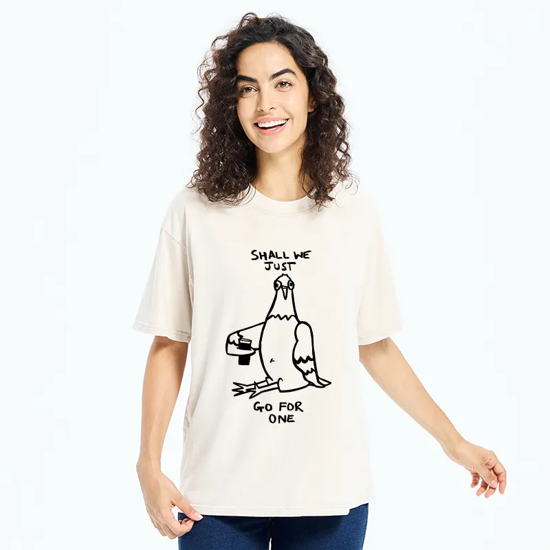 Tokyo-Tiger Go Have A Drink With The Pigeons Washed T-Shirt