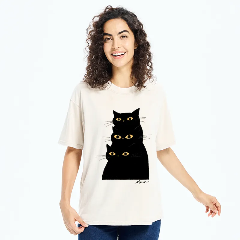 Tokyo-Tiger Three Of A Kind Washed T-Shirt