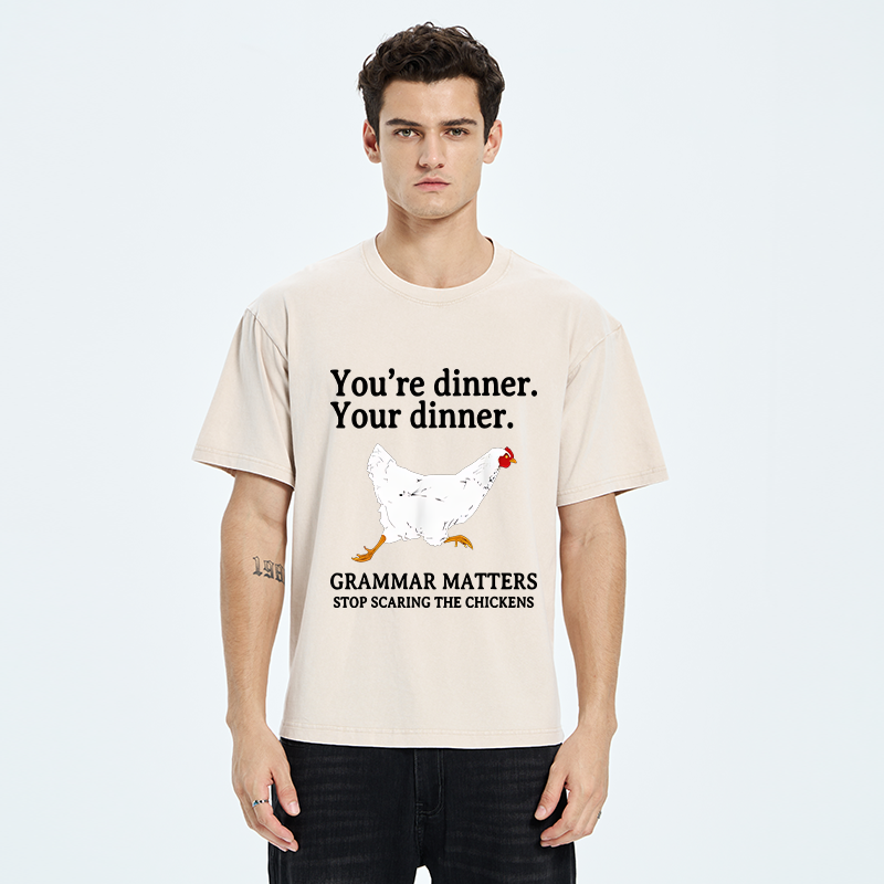 Tokyo-Tiger Don't Scare The Chickens Washed T-Shirt