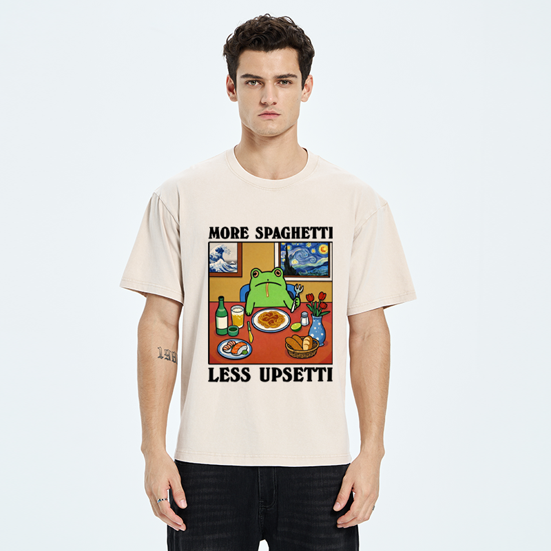 Tokyo-Tiger More Spaghetti Less Upsetti Frog Washed T-Shirt