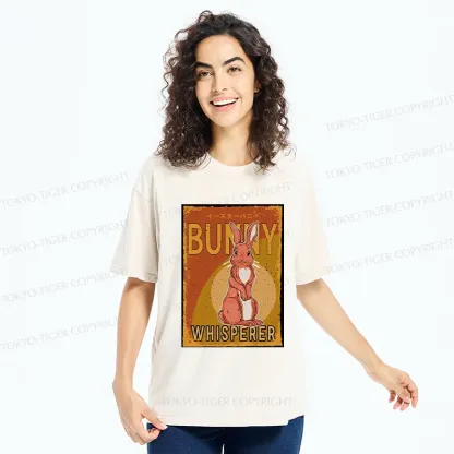 Tokyo-Tiger Cute Bunny Whisperer Washed T-Shirt
