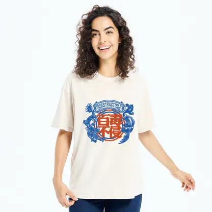 Tokyo-Tiger Indestructible Kanji Washed T-Shirt